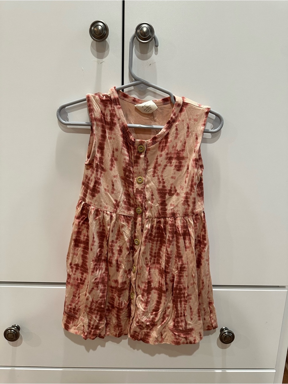 kate quinn sleeveless dress in cedar shibori